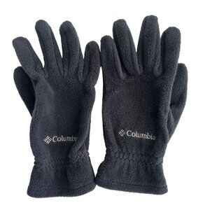 Columbia Women's Black Fleece Gloves M 100% Polyester Warm Soft Winter Accessory